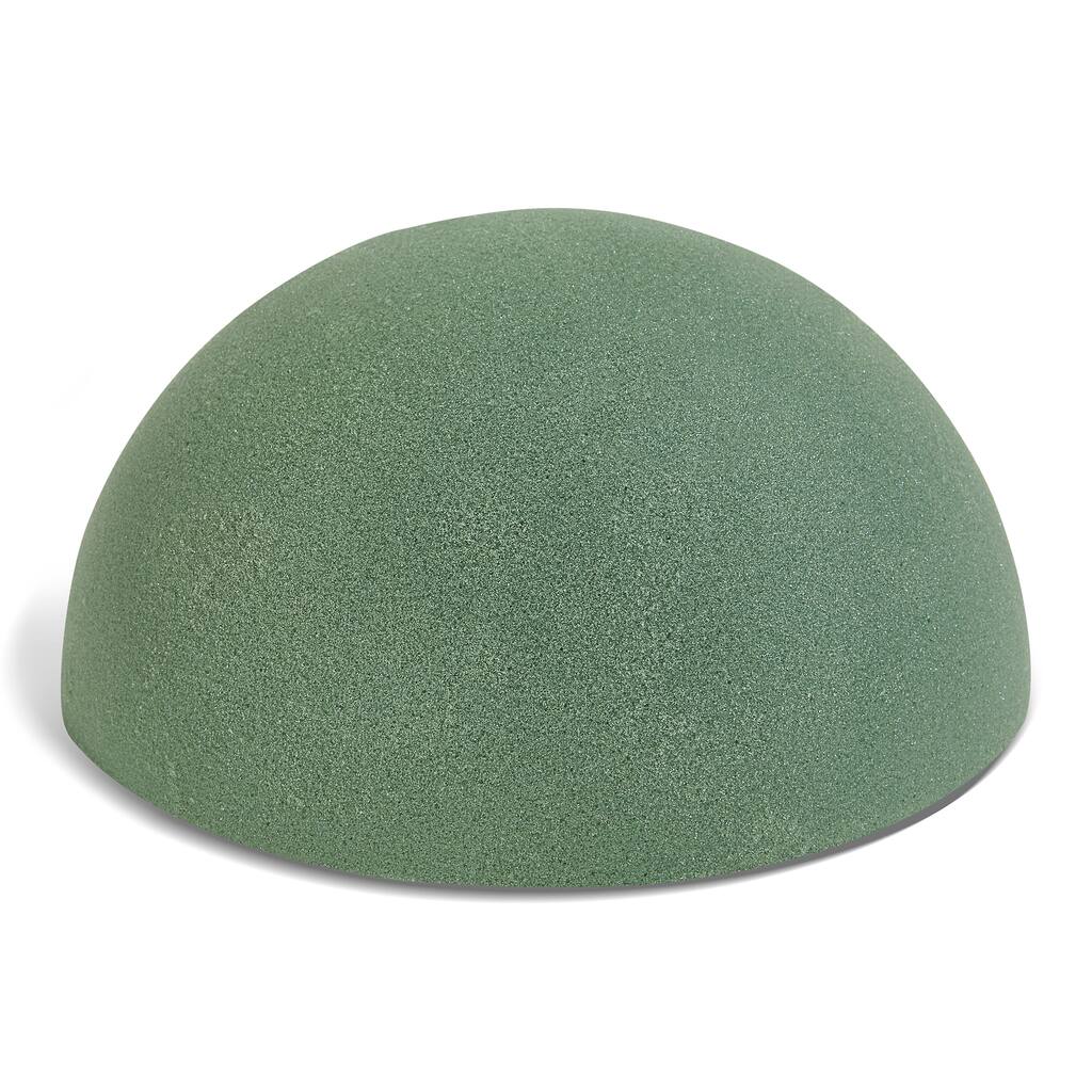 FloraCraft® 7.8" Green Floral Dry Foam Half Ball Michaels
